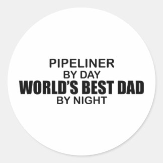 World's Best Dad - Pipeliner Classic Round Sticker