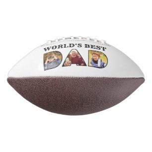 World's Best Dad Quote 3 Photo Collage American Football