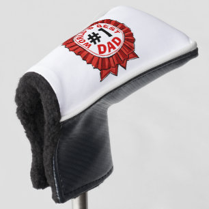World's Best Dad Quote Red Ribbon Golf Head Cover