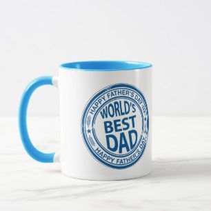 Worlds Best Dad Ringer Coffee Mug