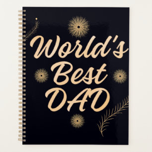 World's Best Dad  Simple Typography Fathers Planner