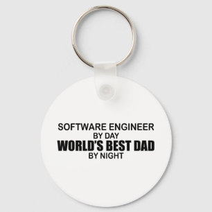 World's Best Dad - Software Engineer Key Ring
