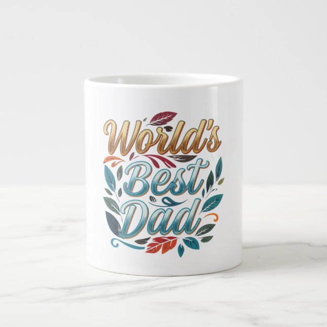 World's Best Dad Speciality Jumbo Mug Design (Front)