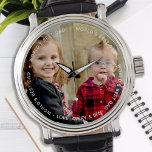 World's Best Dad Stylish Photo Watch<br><div class="desc">World's Best Dad ❤️. Surprise your dad on his birthday, Fathers day or Christmas with a custom photo watch . He can now carry his favourite child with him everywhere he goes . A must have for every dad ! Personalise with your childs photo and name . COPYRIGHT © 2020...</div>