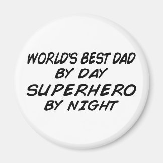 World's Best Dad - Superhero Magnet