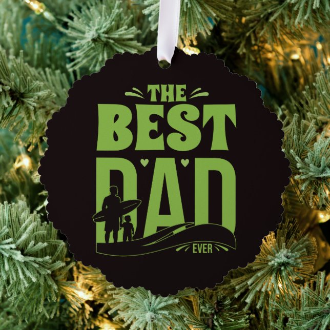 World's Best Dad Tree Decoration Card (Insitu (Tree))