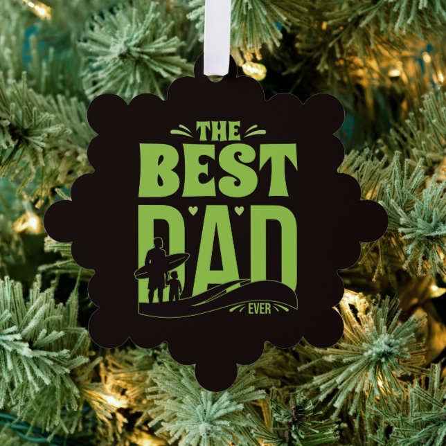 World's Best Dad Tree Decoration Card (Insitu (Tree))