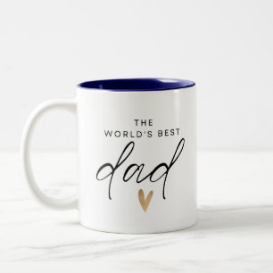 Worlds Best Dad Two-Tone Coffee Mug