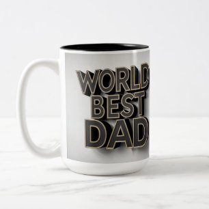 World's Best Dad Two-Tone Coffee Mug