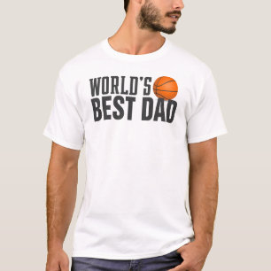 World's Best Dad Typography Basketball   Shirt