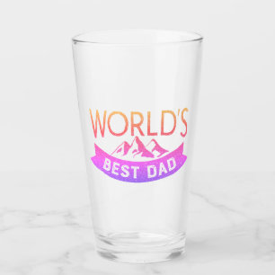 World's Best Dad typography  Glass