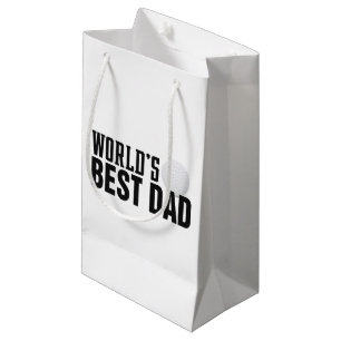 World's Best Dad Typography Golf   Gift Bag