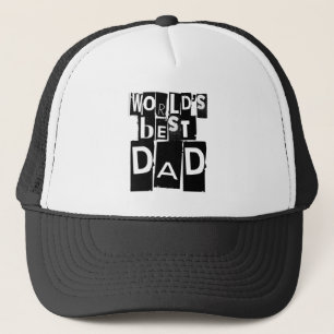 World's Best Dad Typography Trucker Hat