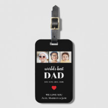Worlds Best Dad We love you 3 Kids Photo Names