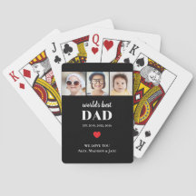 Worlds Best Dad We love you 3 Kids Photo Names