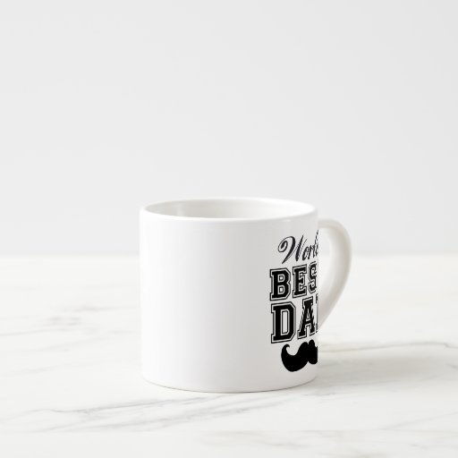 Image of World's best dad with moustache Espresso Cup
