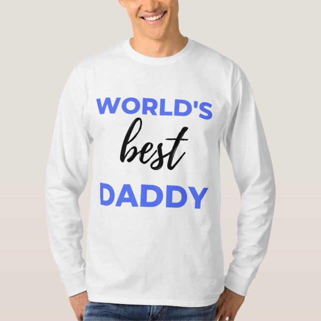 World's Best Daddy bl T-Shirt (Front)