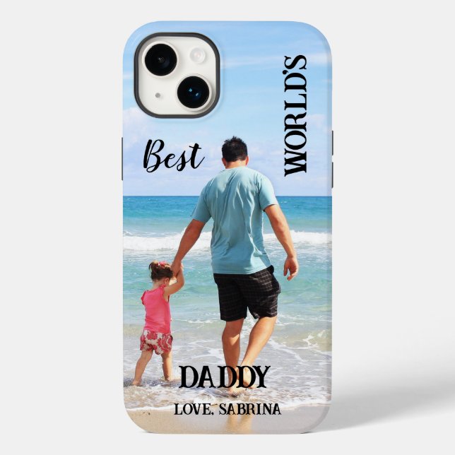 Worlds Best Daddy Custom Photo  Case-Mate iPhone Case (Back)