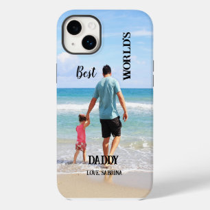 Worlds Best Daddy Custom Photo iPhone 14 Plus Case