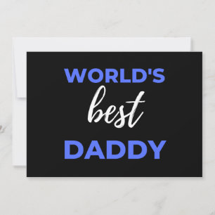 World's Best Daddy Holiday Card