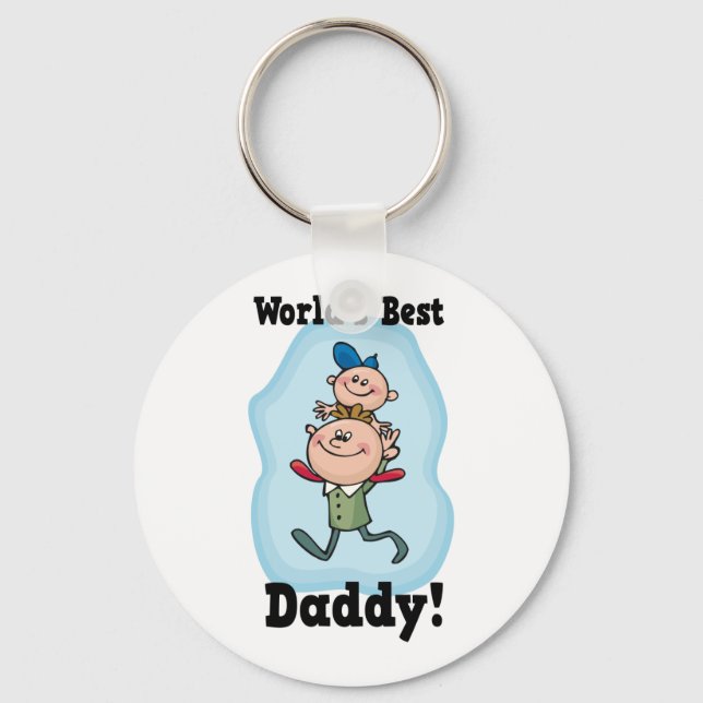 World's Best Daddy Key Ring (Front)