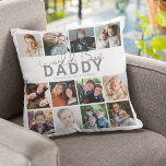 Worlds Best Daddy | Photo Collage Cushion<br><div class="desc">Are you searching for the perfect Father's Day gift? Look no further than this unique 12-photo collage pillow! Show your love and appreciation for the special Fathers, Daddy, Dads, Papas, and step or bonus parents in your life. Customise the pillow with a template that reads "World's Best Daddy" and includes...</div>