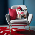 Worlds Best Daddy | Photo Collage Cushion<br><div class="desc">Are you searching for the perfect gift? Look no further than this unique 12-photo collage pillow! Show your love and appreciation for the special Fathers, Daddy, Dads, Papas, and step or bonus parents in your life. Customise the pillow with a template that reads "World's Best Daddy" and includes the names...</div>