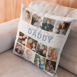 Worlds Best Daddy   Photo Collage Cushion
