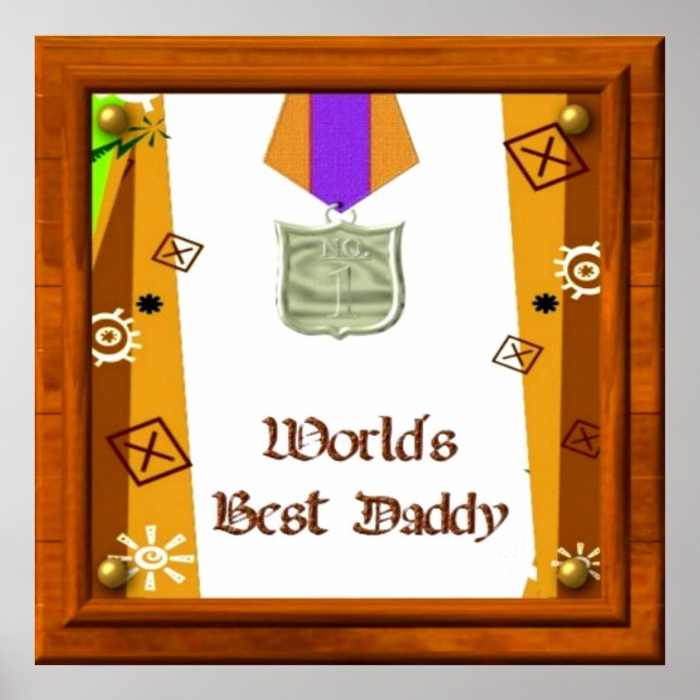 World's Best Daddy Poster (Front)