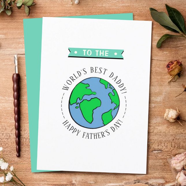 World's Best Daddy Whimsy Globe Father's Day (Creator Uploaded)
