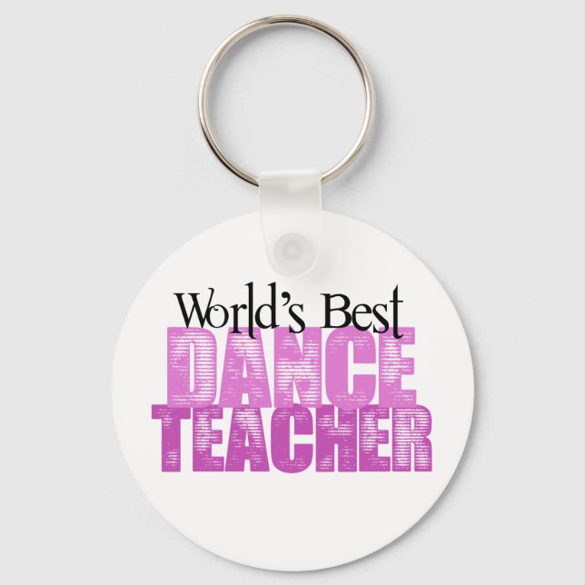 World's Best Dance Teacher Key Ring (Front)