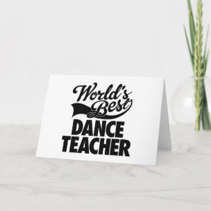 World's Best Dance Teacher Notecard(s) Card