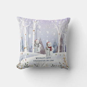 World's Best Daughter In law Christmas  Cushion