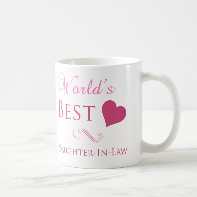 World's Best Daughter-In-Law (Heart) Coffee Mug (Right)
