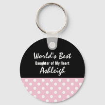 World's Best DAUGHTER IN LAW Polka Dot Gift V04