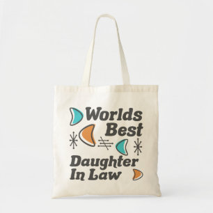 Worlds Best Daughter-In-Law Retro Tote Bag