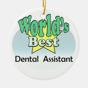 World's Best Dental Assistant Ceramic Tree Decoration