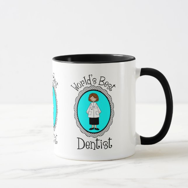 World's Best Dentist (Female) Tees and Gifts Mug (Right)