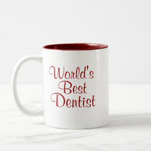 Worlds Best Dentist Two-Tone Coffee Mug