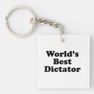 World's Best Dictator Key Ring