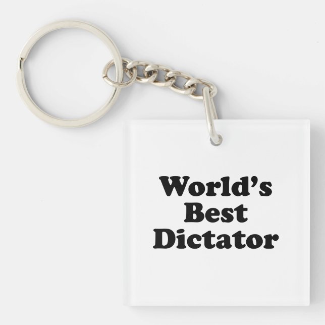 World's Best Dictator Key Ring (Front)