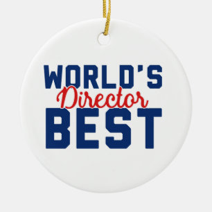 World's Best Director Ceramic Tree Decoration
