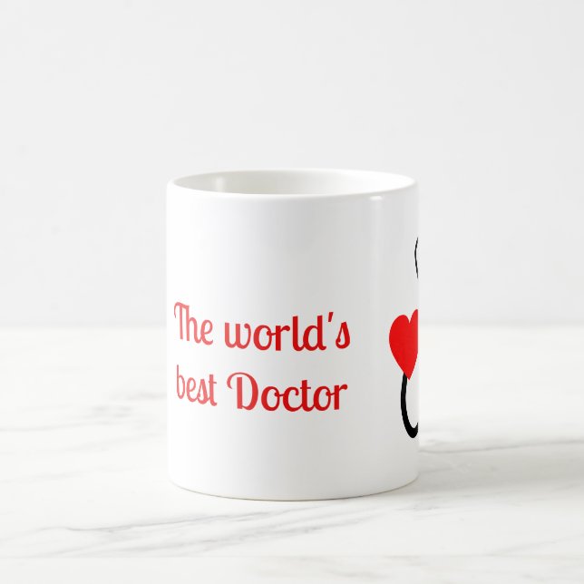 World's Best  Doctor  in red Coffee Mug (Center)
