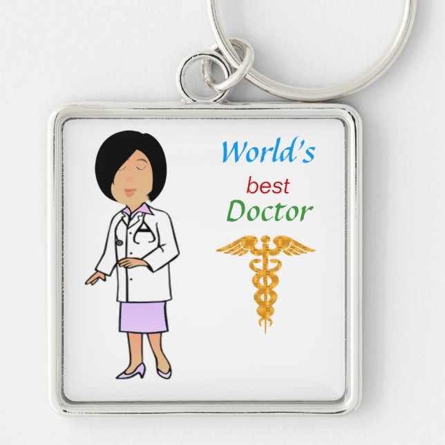 World's Best Doctor Keychain (Front)