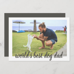 World's Best Dog Dad Card