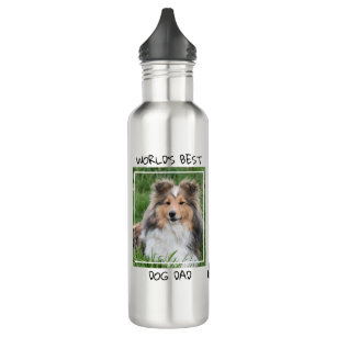 World's Best Dog Dad - Custom Cute Dog Photo 710 Ml Water Bottle