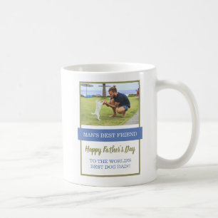 World's Best Dog Dad Custom Photo Father's Day Coffee Mug