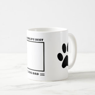 World's Best Dog Dad Custom Photo Personalised Coffee Mug