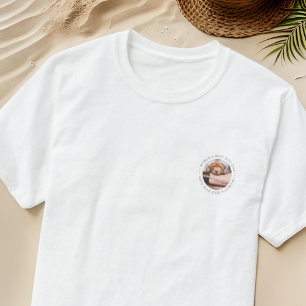 World's Best Dog Dad Elegant Simple Custom Photo T-Shirt
