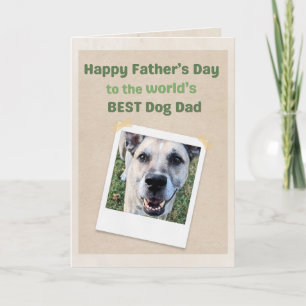 World's Best Dog Dad Funny Dog Father's Day Card